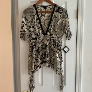 NWT Anna Sui for Target Top Black Cream M